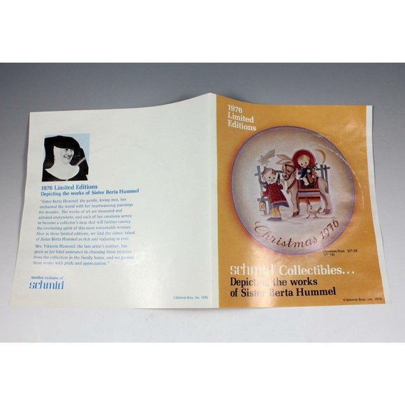 Sacred Journey 1976 Christmas Plate - Berta Hummel - Schmid  W. Germany 001 - Picture 6 of 8